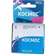 Элемент питания солевой «квадрат» 3R12 1BL (блист.1шт) Космос KOC3R121BL