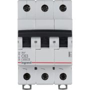 Выключатель автоматический модульный 3п C 63А 4.5кА RX3 ИЭК Leg 419714