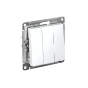 Выключатель 3-кл. СП AtlasDesign 10А IP20 (сх. 1+1+1) 10AX механизм бел. SE ATN000131