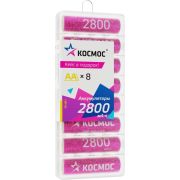 Аккумулятор AA/R6 2800мА.ч NI-MH 8b (уп.8шт) КОСМОС KOCR6NIMH2800mAh8B