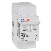 Выключатель автоматический модульный 2п C 50А 4.5кА OptiDin BM63-2C50-4.5-УХЛ3 КЭАЗ 326808