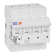 Выключатель автоматический модульный 4п C 25А OptiDin BM63-4C25-4.5-УХЛ3 КЭАЗ 326823
