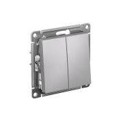 Переключатель перекрестный 2-кл. AtlasDesign 2хсх.7 10АХ механизм алюм. SE ATN000373