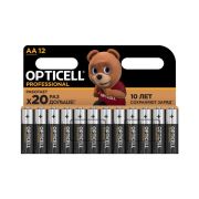 Элемент питания алкалиновый AA/LR6 (блист. 12шт) Professional Opticell 5052005/6052005