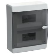 Корпус ЩРН-П-18 UNION Compact IP41 черн. прозр. дверь пластик. IEK UIC-KP12-N-18-41-K01