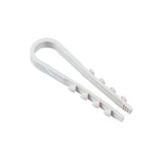 Дюбель-хомут PCD-R 19-25-65-100WH для круглого кабеля PA6.6 бел. (уп.100шт) JazzWay 5054820