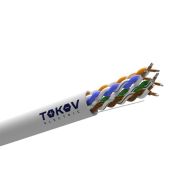 Кабель витая пара U/UTP 4х2х24 AWG кат.5E CCA PVC indoor Fluke tested (м) TOKOV ELECTRIC TKL-C06-U42CCA-5E-305-PVC