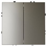 Переключатель проходной 2-кл. СП S70 10А механизм шелк Voltum VLS020304