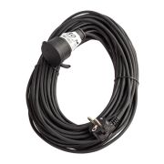 Удлинитель-шнур 1х30м 10А IP44 3500Вт 220-350В КГ 2х1.0мм каучук КОСМОС YSHKsm30m-1g(10A)KG