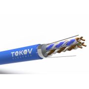 Кабель витая пара F/UTP 4х2х23AWG(0.57мм) кат.6 нг(А)-HF (LSZH) indoor Fluked tested (м) PRO TOKOV ELECTRIC TKP-C08-F/UTP-42-6-305-LSZH