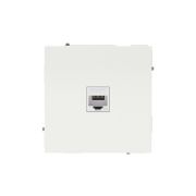 Розетка компьютерная 1-м KANT RJ45 кат.5E без шторки бел. песок DKC 7010663