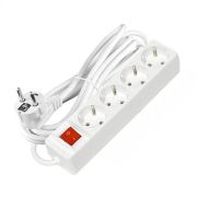 Удлинитель 4х3х16А IP20 3х1 с выкл. бел. DOMTOK 2499