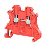Клемма проходная винтовой зажим 2 точки подключения 4кв.мм красн. DKC TUR-4R-RD