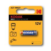 Элемент питания алкалиновый A27/MN27/8LR732 12В MAX SUPER Alkaline (блист. 1шт) KODAK Б0047482