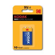 Элемент питания алкалиновый «крона» 6LR61 9В MAX SUPER Alkaline (блист. 1шт) KODAK Б0005130