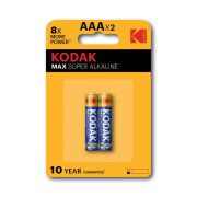Элемент питания алкалиновый AAA/LR03 1.5В MAX SUPER Alkaline (блист.2шт) KODAK Б0005132
