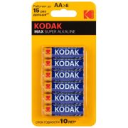 Элемент питания алкалиновый AA/LR6 1.5В MAX SUPER Alkaline (блист.6шт) KODAK Б0064203