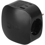Разветвитель 3-м SP-3e-3USBAC-B + 3 USB A+C с заземл. со шторками 16А черн. Эра Б0069082