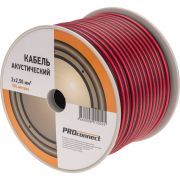 Кабель Stereo 2х2.5 красн./черн. бухта (м) PROCONNECT 01-6108-6