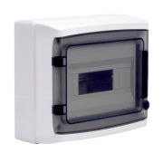 DKC Щиток настенный с дверцей 12 мод.,IP65, серый, с клеммным блоком 63А