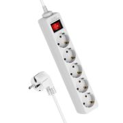 Удлинитель 5х3м с заземл. 16А IP20 ПВС 3х1.5 с выкл. КОСМОС YKsm3m-5g-Z-V(K)
