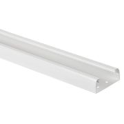 Кабель-канал 80х35 L2000 пластик без крышки бел. ИЭК Leg 010411
