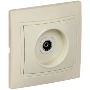 Розетка телевизионная TV 1-м СП Кварта РТВ10-ККм IP20 крем. GENERICA EAK10-K33-DM